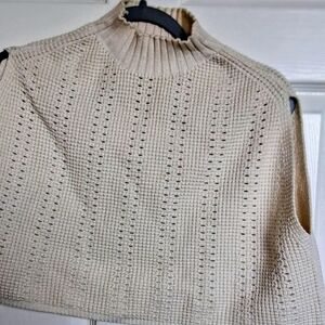 Elegant Cream Knit Sweater